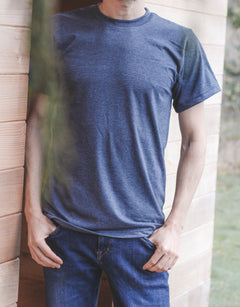 Unisex Eco Tee - Blank Apparel - Heather Charcoal-1