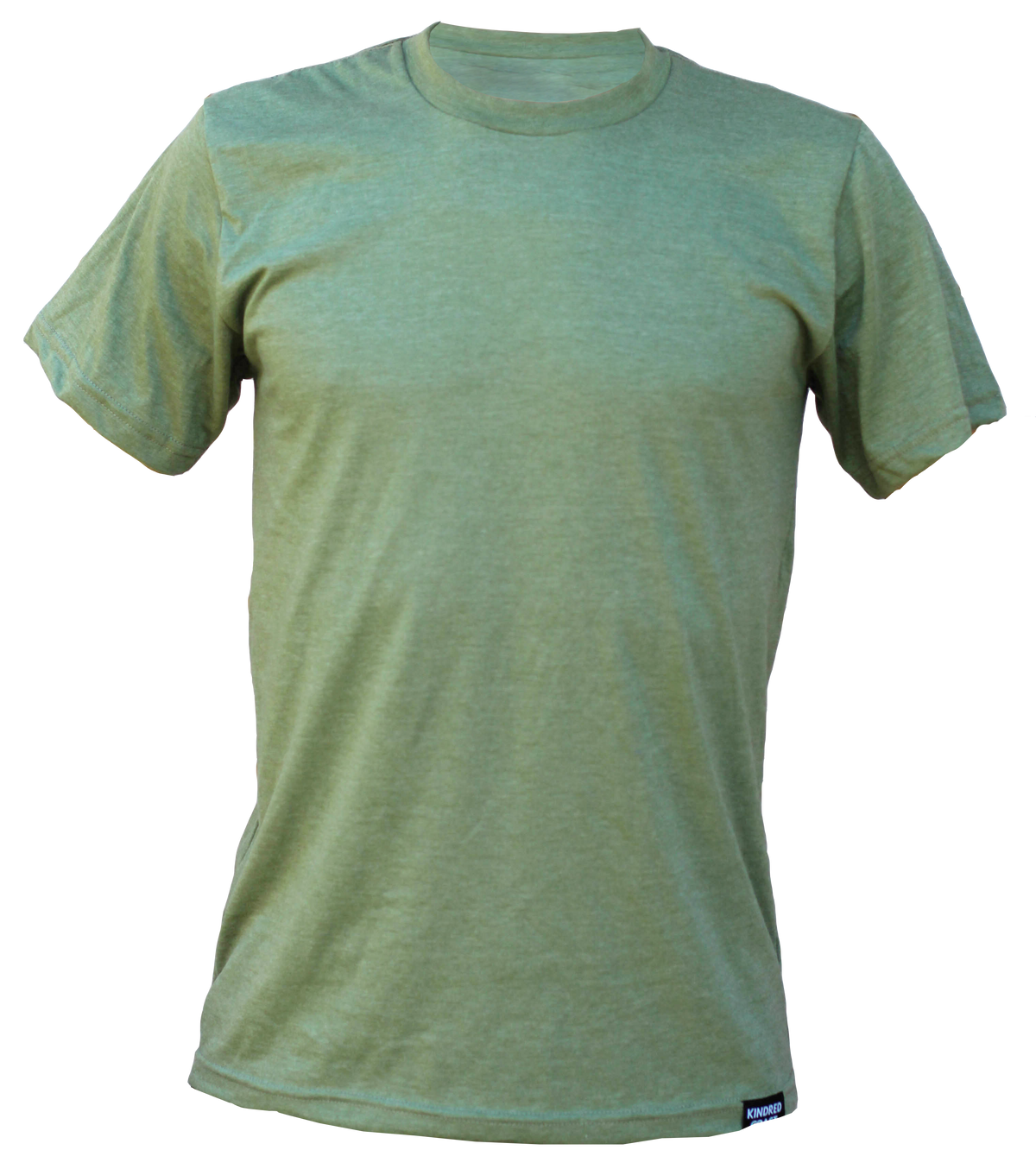 Unisex Eco Tee- Blank Apparel - Heather Army Green-2