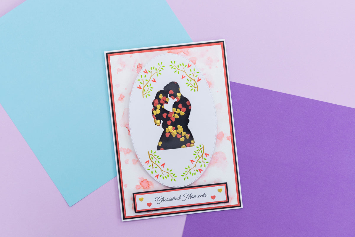 Juego de troquel de metal, sello y plantilla de Crafters Companion - Cherished Moments-6