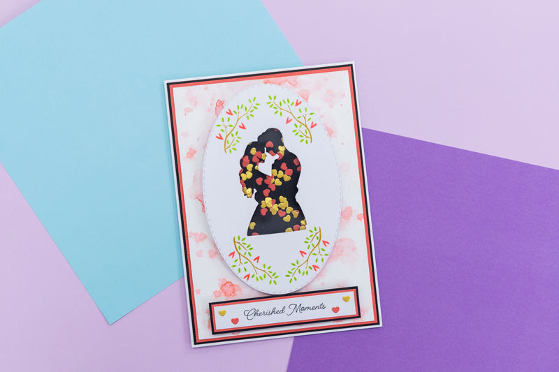Juego de troquel de metal, sello y plantilla de Crafters Companion - Cherished Moments-6