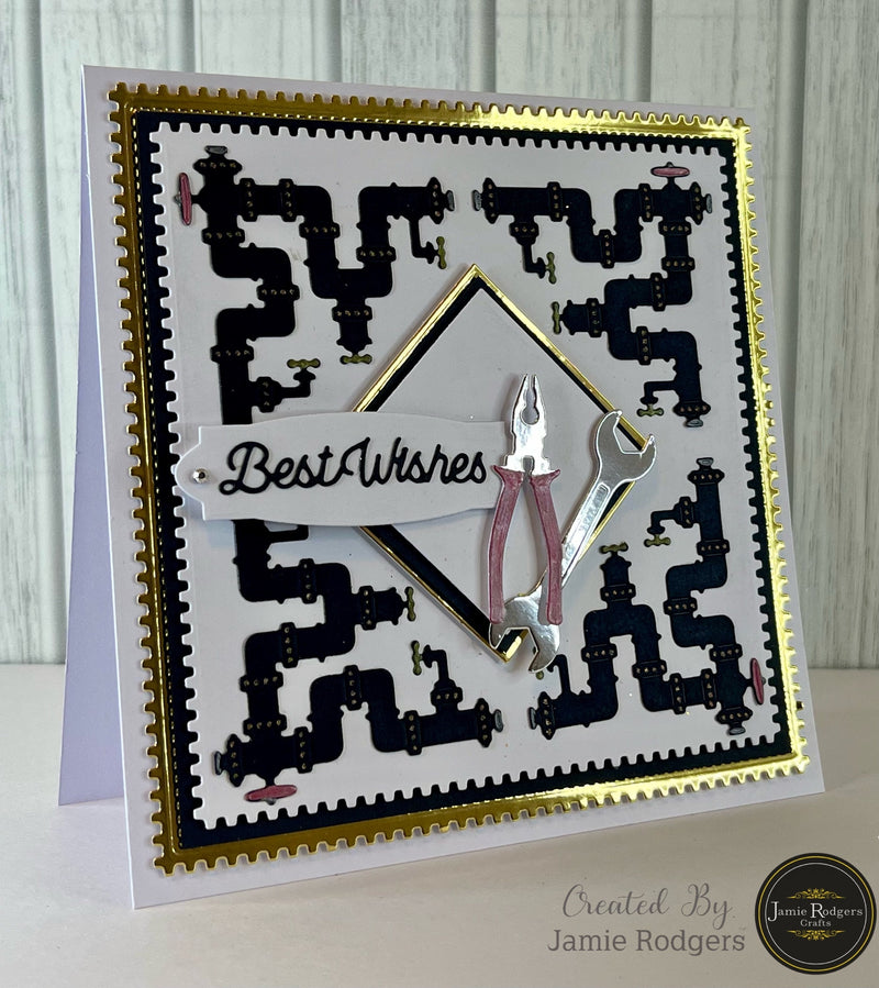 Jamie Rodgers Crafts - Best Wishes Sentiment Die Set-3
