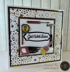 Jamie Rodgers Crafts - Get Well Soon Sentiment Die Set-2