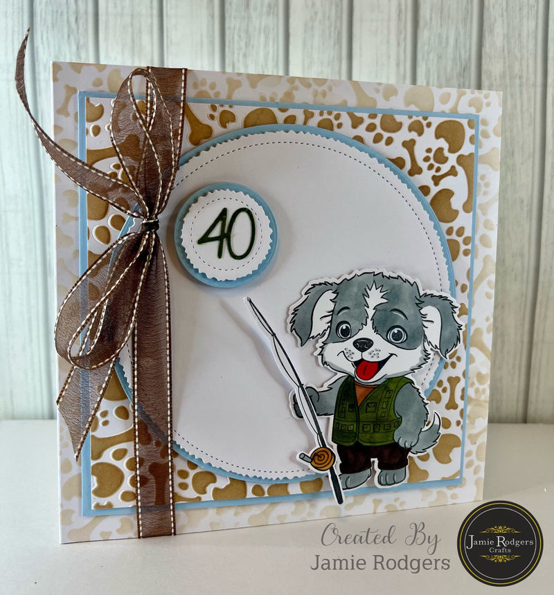 Jamie Rodgers Crafts - Hazardous Henry Die & Stamp Set-6