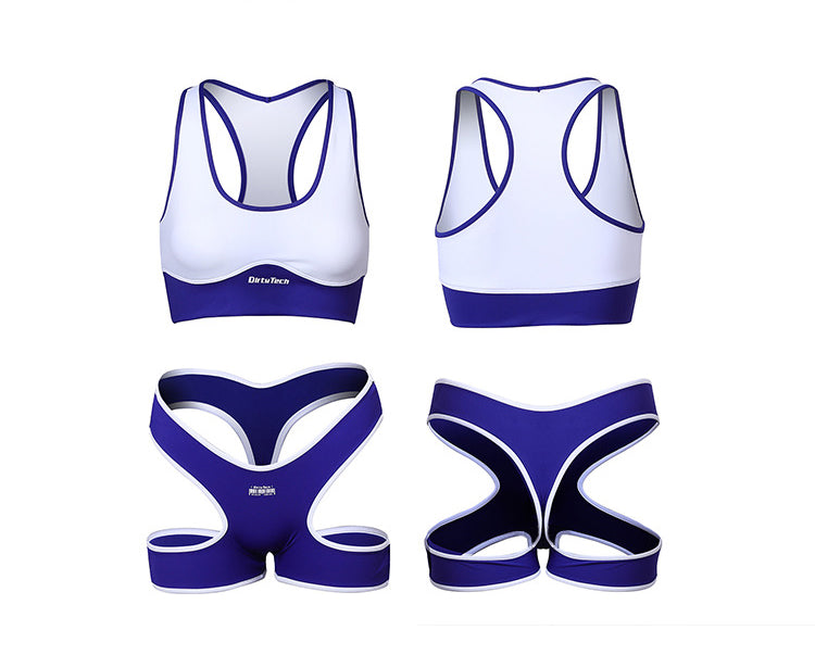 Anime Style 3-Piece Short Gymnastics Uniform Sports Tank Top with Sexy Cutout Shorts-17