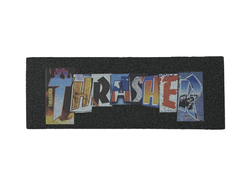 Mob Grip x Thrasher 'Anagram Logo' Mini Grip Tape Sheet - Black-1