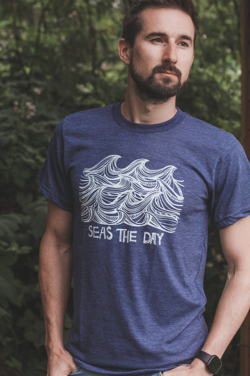 SEAS THE DAY - Unisex Eco Tee-1