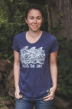 SEAS THE DAY - Women's Eco Tee-2