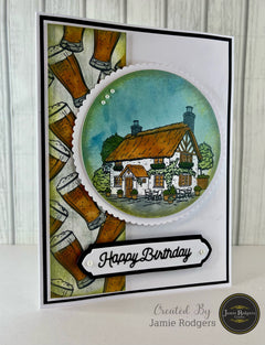 Jamie Rodgers Crafts Village Pub A6 Clear Stamp Set-4