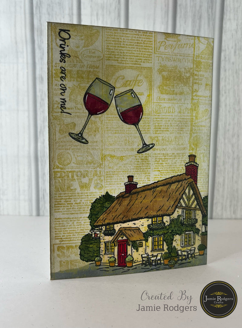 Jamie Rodgers Crafts Village Pub A6 Clear Stamp Set-6