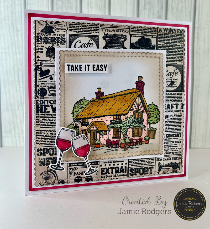 Jamie Rodgers Crafts Village Pub A6 Clear Stamp Set-7