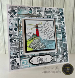 Jamie Rodgers Crafts Lighthouse A6 Clear Stamp Set-6