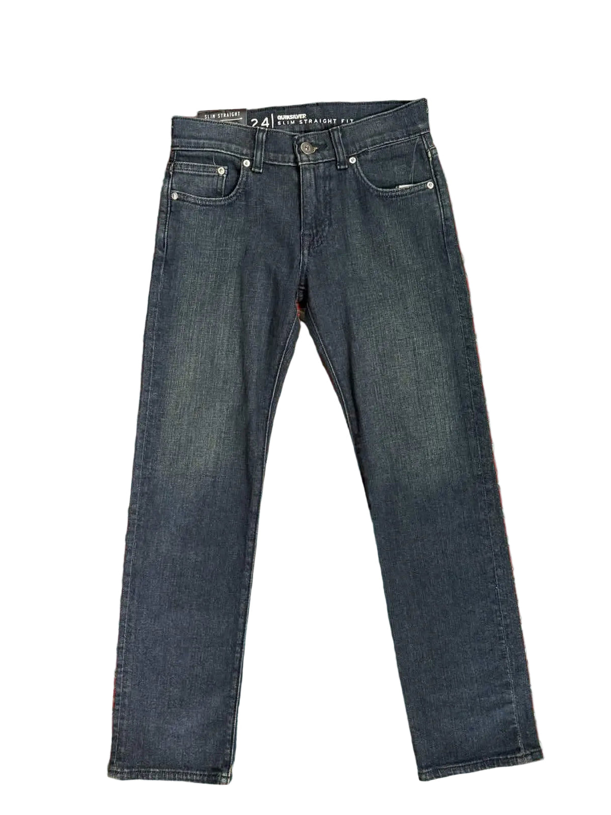 Quiksilver 'Distortion' Slim Straight Jeans - Blue (KIDS)-1