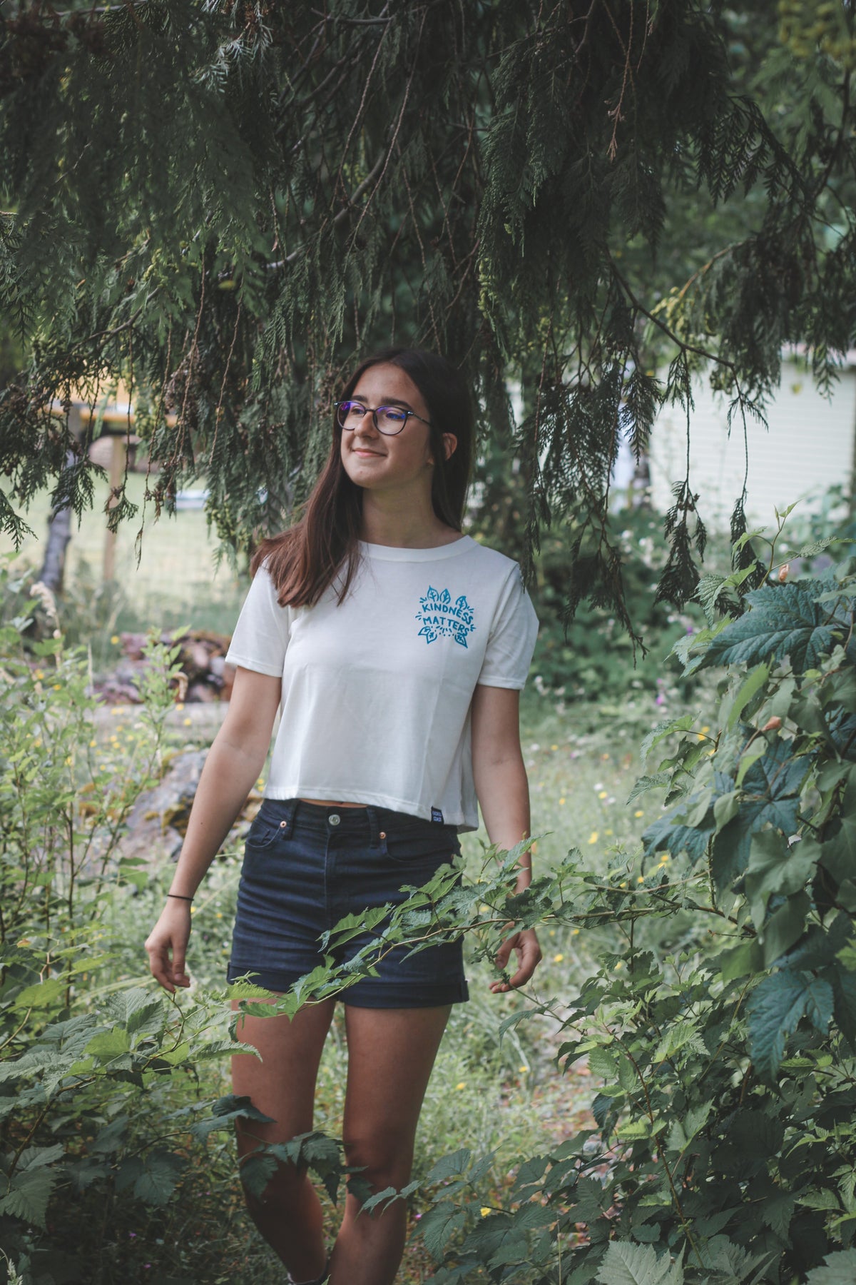 KINDNESS MATTERS - Women's Crop Tee-4
