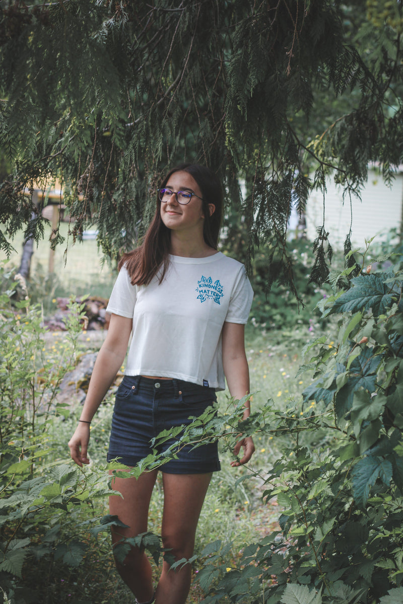 KINDNESS MATTERS - Women's Crop Tee-4