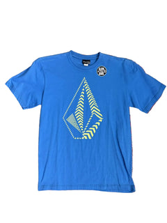 Volcom 'Oppy Stone' Tee - Blue (KIDS)-1