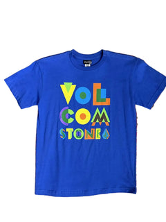 Volcom 'Mode' Tee - Blue (KIDS)-1