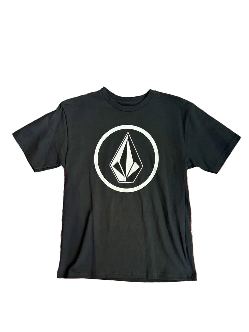 Volcom 'Circle Stone Fill' Tee - Black (KIDS)-1