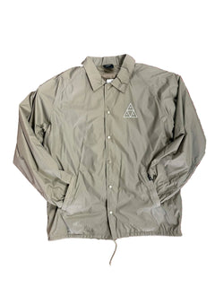 HUF 'Essentials Triple Triangle' Windbreaker - Stone-1
