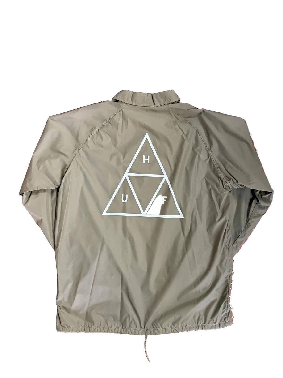 HUF 'Essentials Triple Triangle' Windbreaker - Stone-2