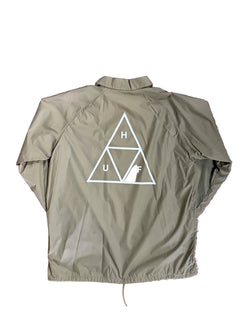 HUF 'Essentials Triple Triangle' Windbreaker - Stone-2