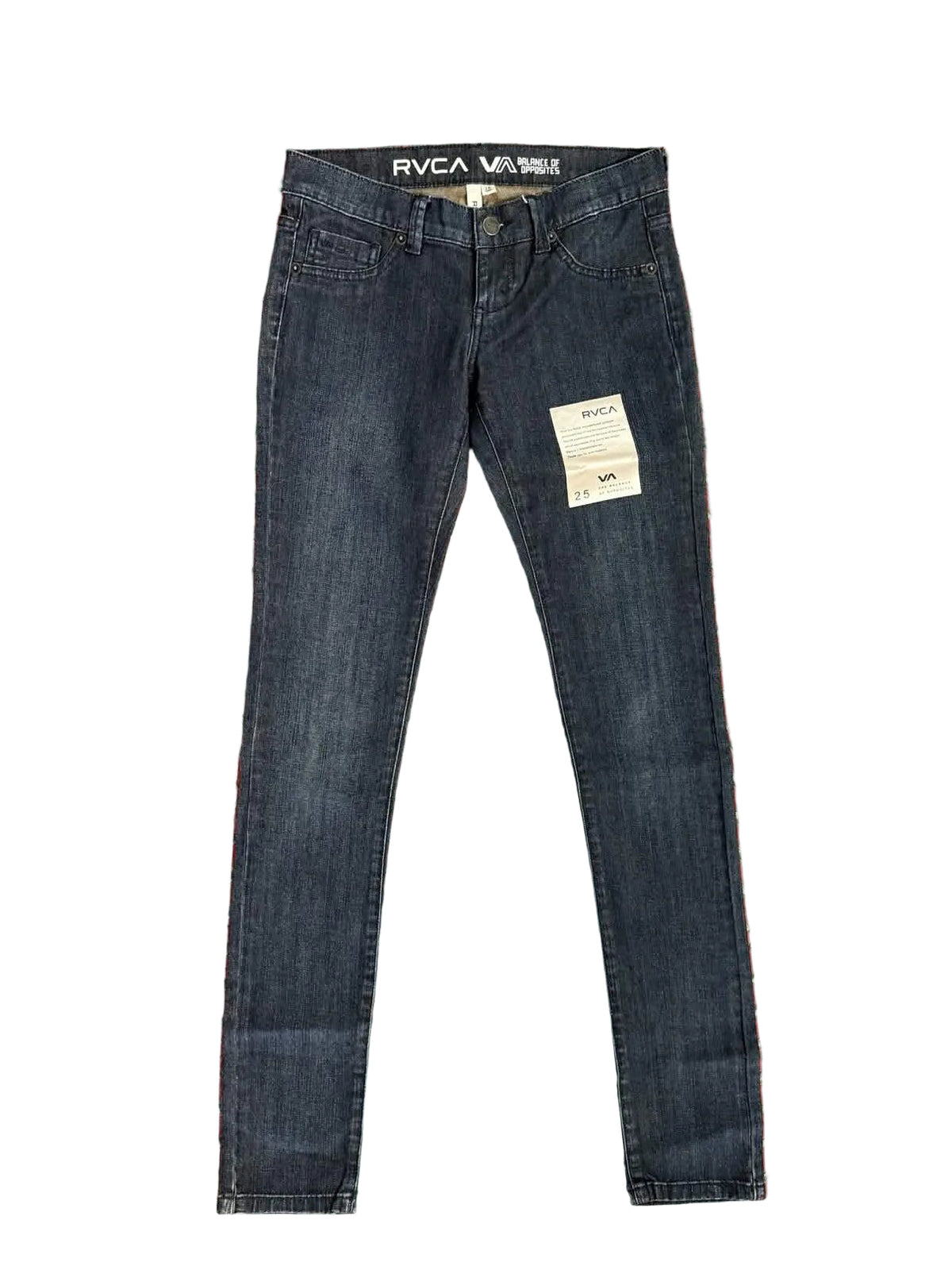 RVCA 'Nova' Skinny Fit Jeans - Dark Denim Blue (Women's)-1