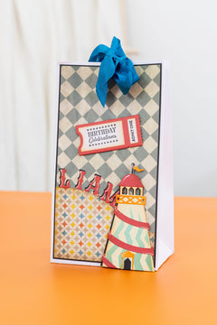 Vintage Carnival Stamp & Die - Ticket Fun-8