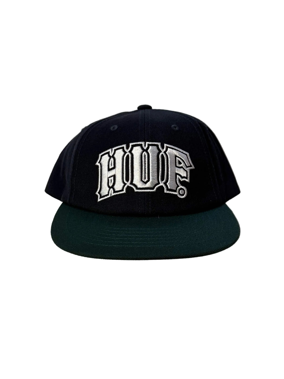 HUF 'Classic Arch Brushed' Snapback - Navy/Green-1
