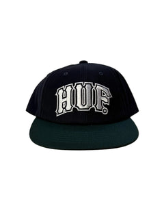 HUF 'Classic Arch Brushed' Snapback - Navy/Green-1