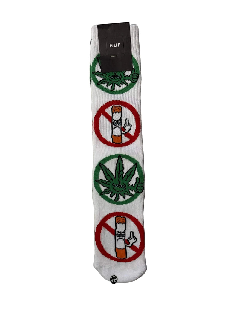 HUF 'Approved' Crew Socks - Green/Red-1