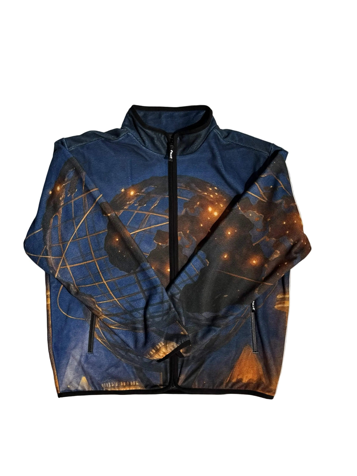 HUF 'Flushing' Polar Fleece Jacket - Multi-1