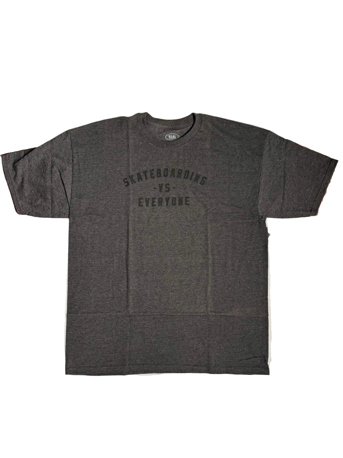 Real Skateboards 'Everybody -VS- Everyone' Tee - Heather Grey-1