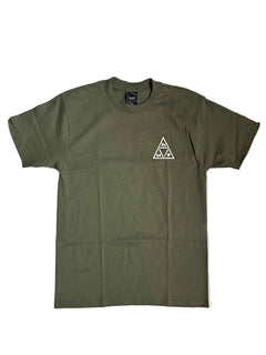 HUF 'Triple Triangle' Tee - Olive-1