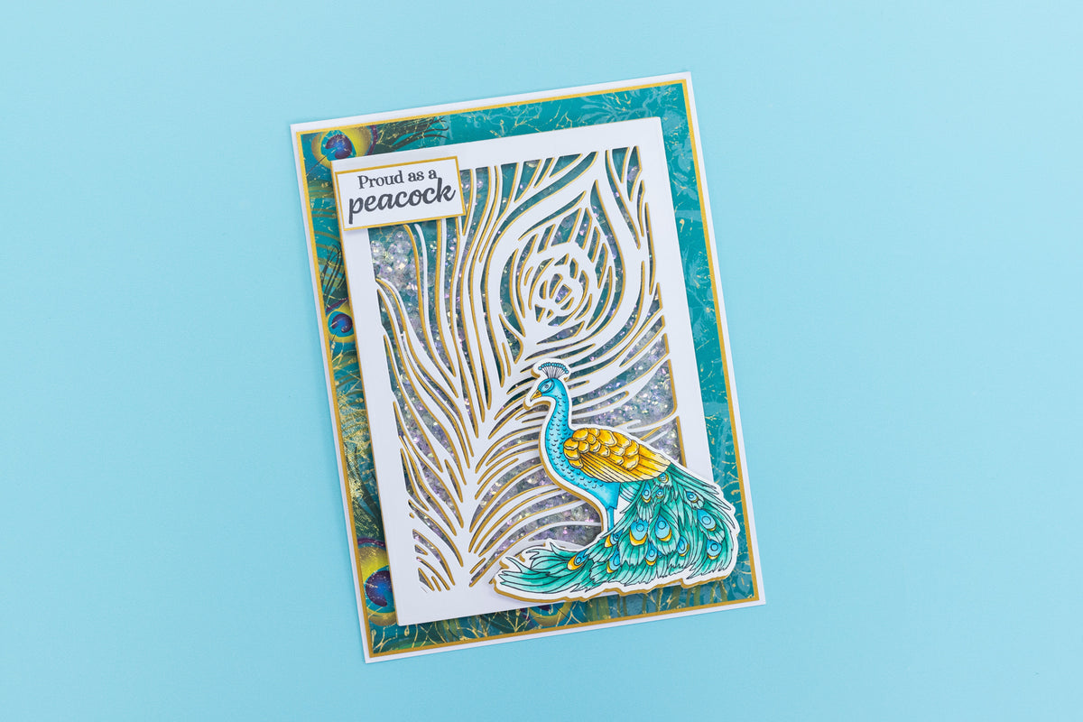 Graceful Plumes Clear Acrylic Stamp - Strut Your Stuff-9