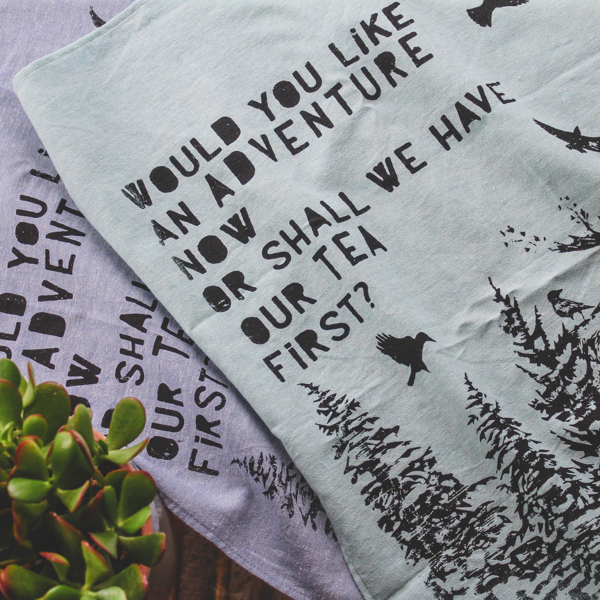 ADVENTURE - Organic Cotton & Hemp Tea Towel-3