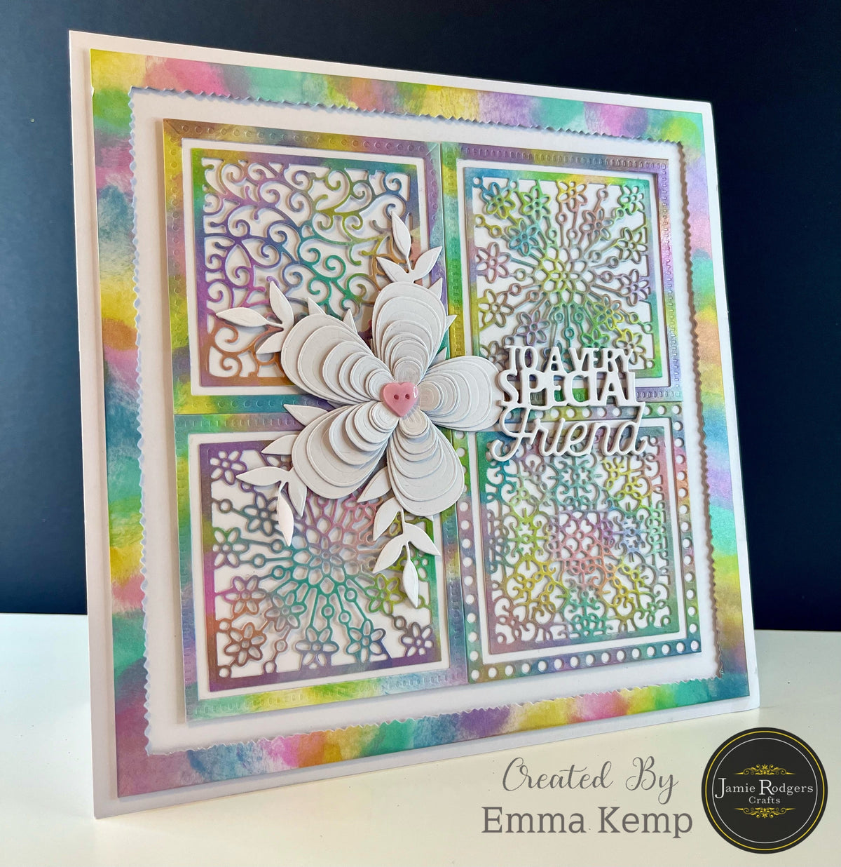 Jamie Rodgers Crafts – Matrice de découpe « Carreau de Fretwork »-8