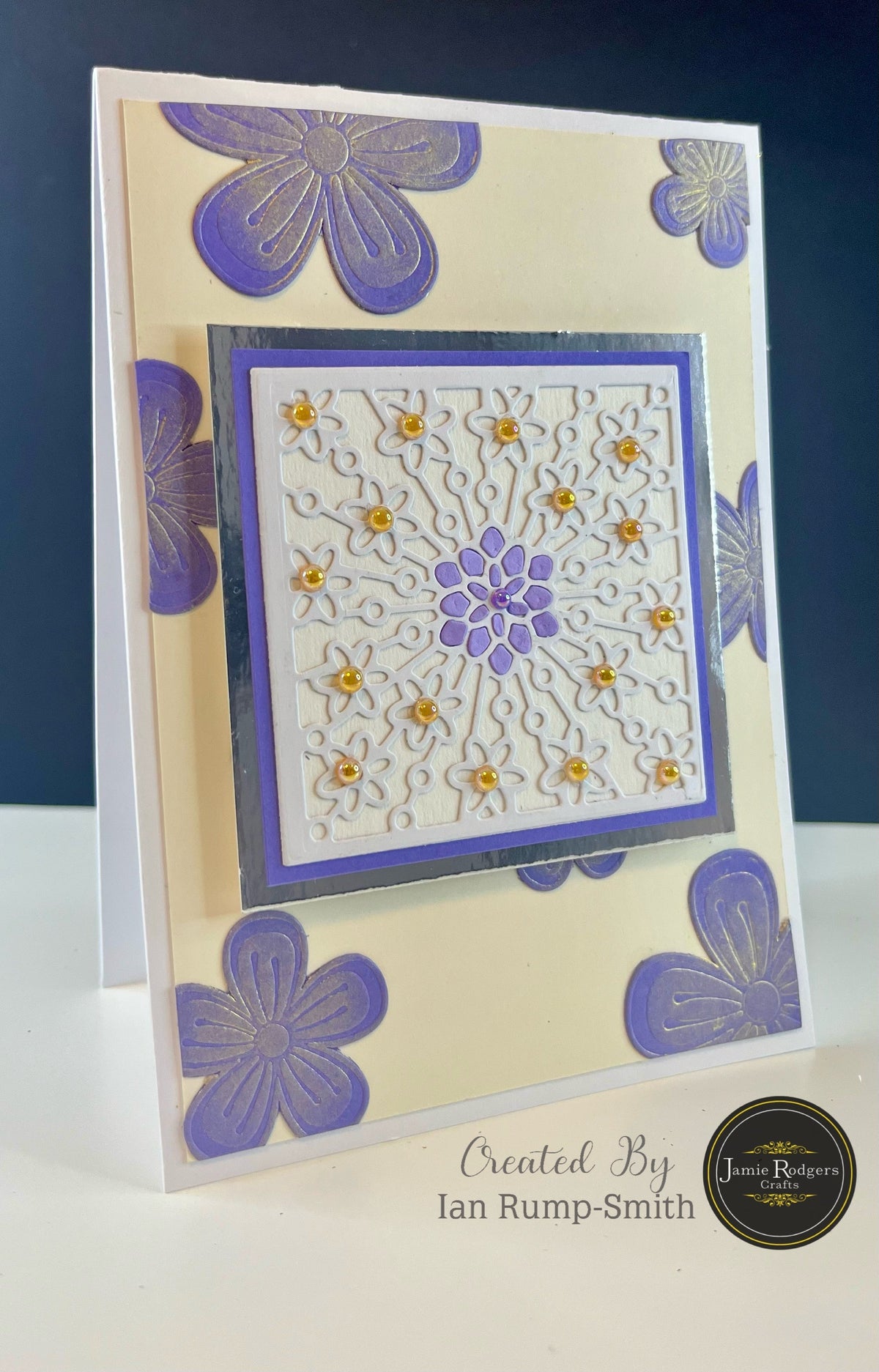 Matrices de découpe Carré Floral Jamie Rodgers Crafts-2