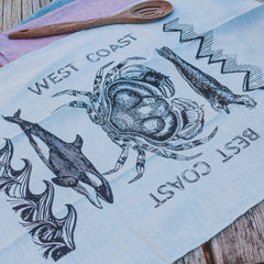 WEST COAST BEST COAST - Organic Cotton & Hemp Tea Towel-2