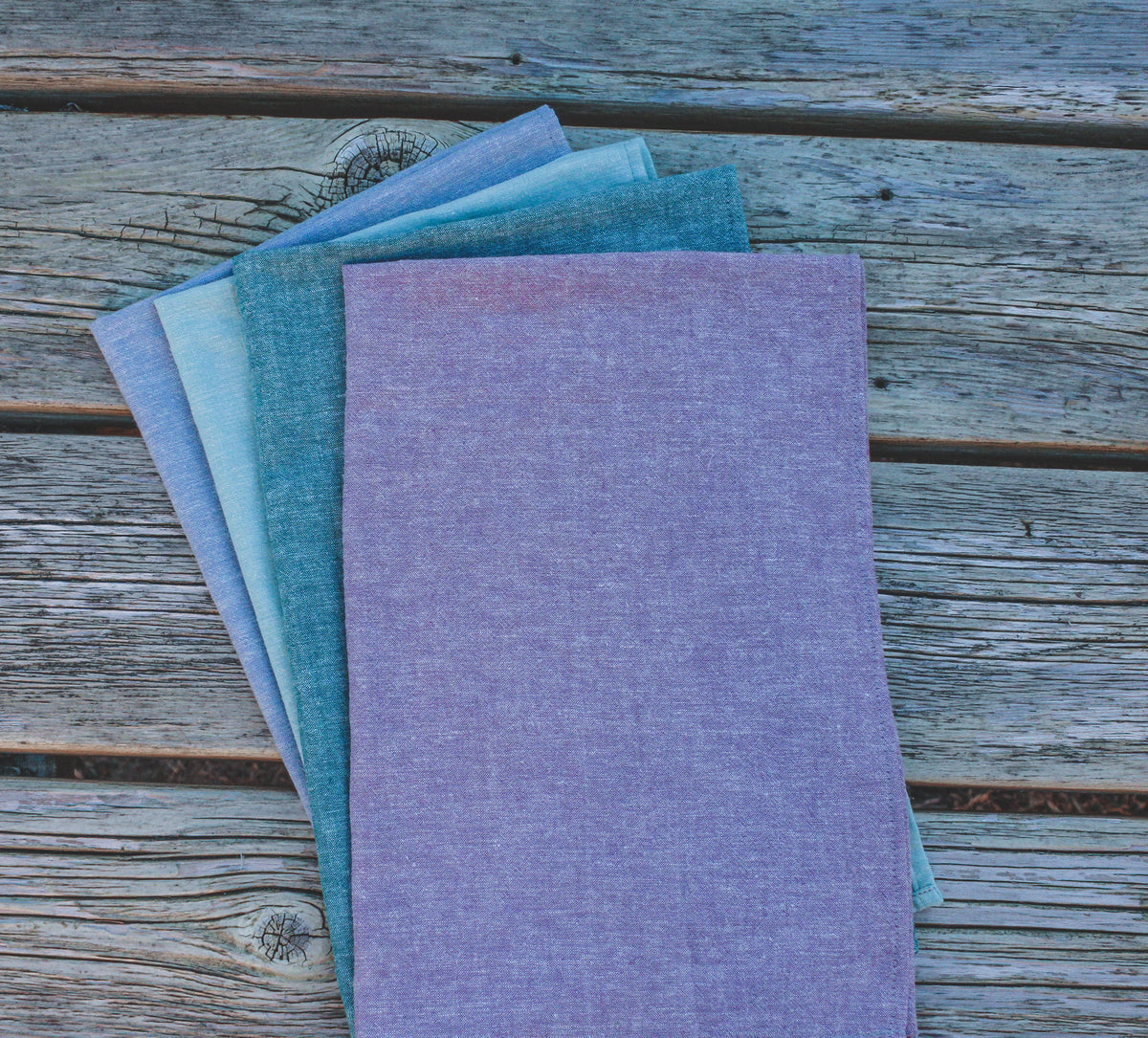 Organic Cotton & Hemp Tea Towels - Single and Packs-1