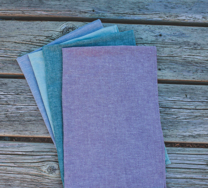 Organic Cotton & Hemp Tea Towels - Single and Packs-1