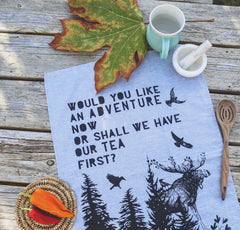 ADVENTURE - Organic Cotton & Hemp Tea Towel-1
