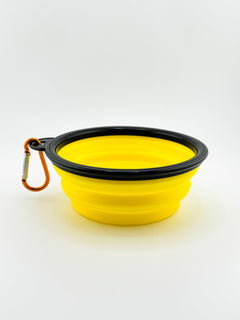 YELLOW Foldable Dog Bowl-2