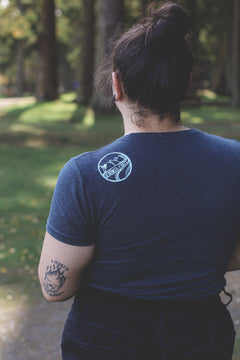 BREATHE - Women's Eco Tee - Charcoal-4