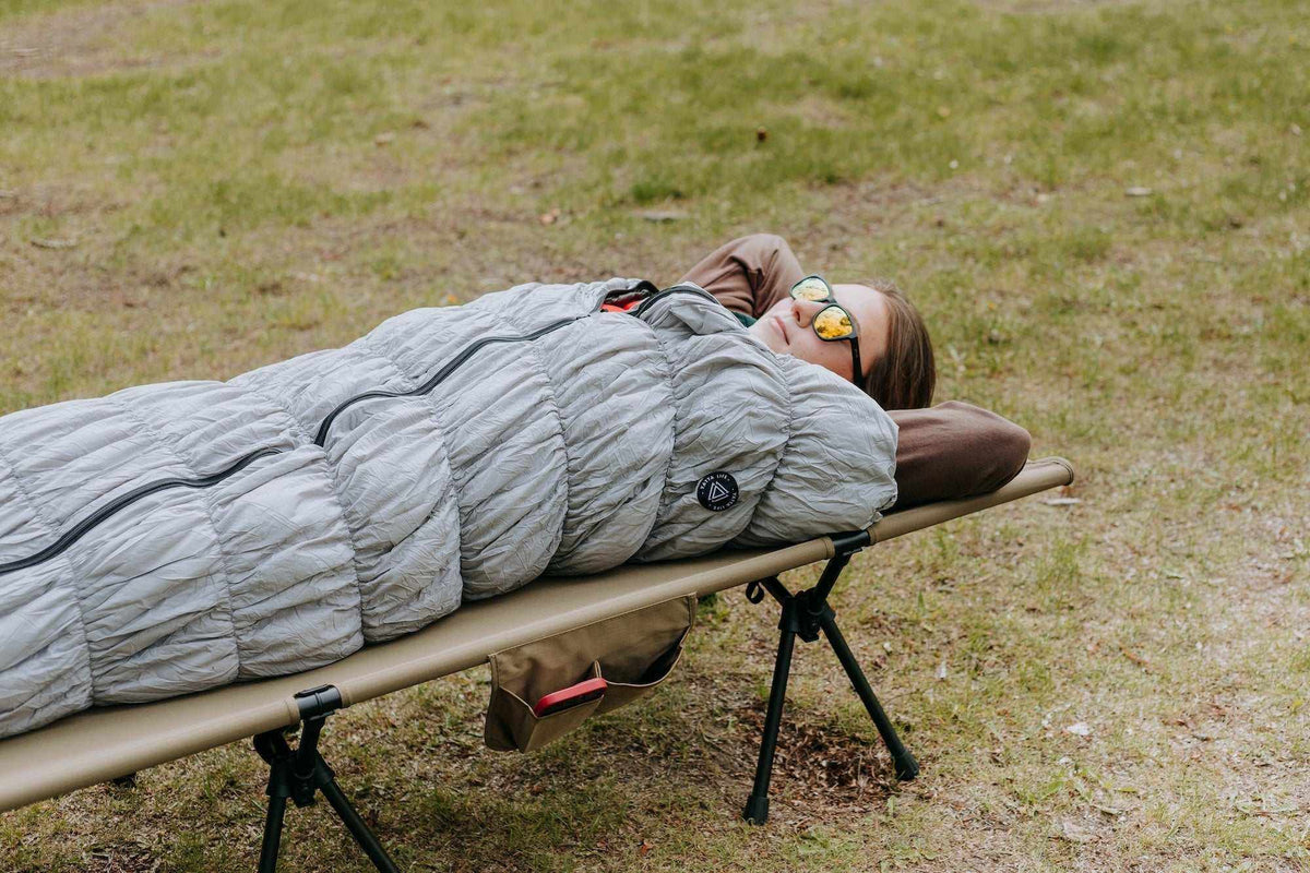 Goose Down Sleeping Bag - Black-7