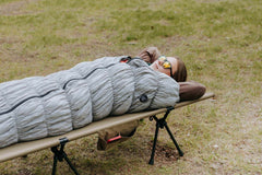 Goose Down Sleeping Bag Grey-7