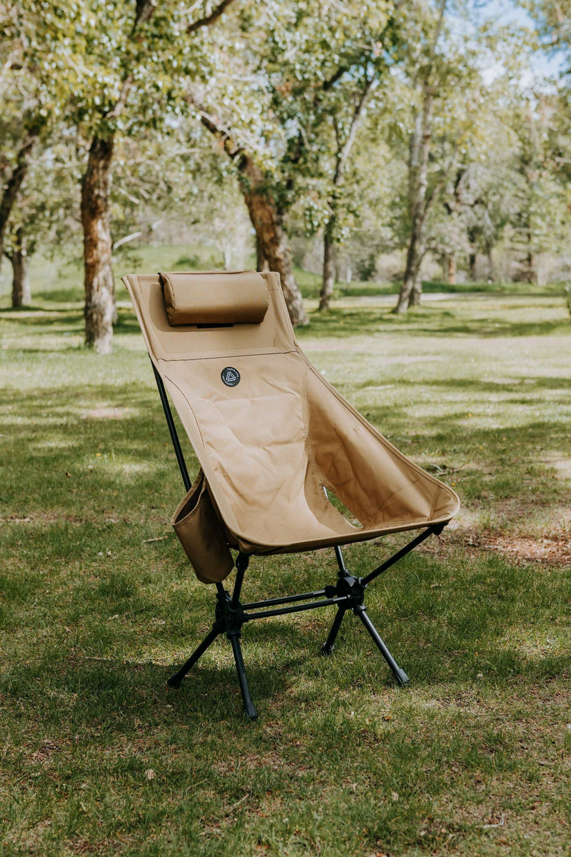 High Back Ultralight Folding Camping Chairs With Storage Pouches-7