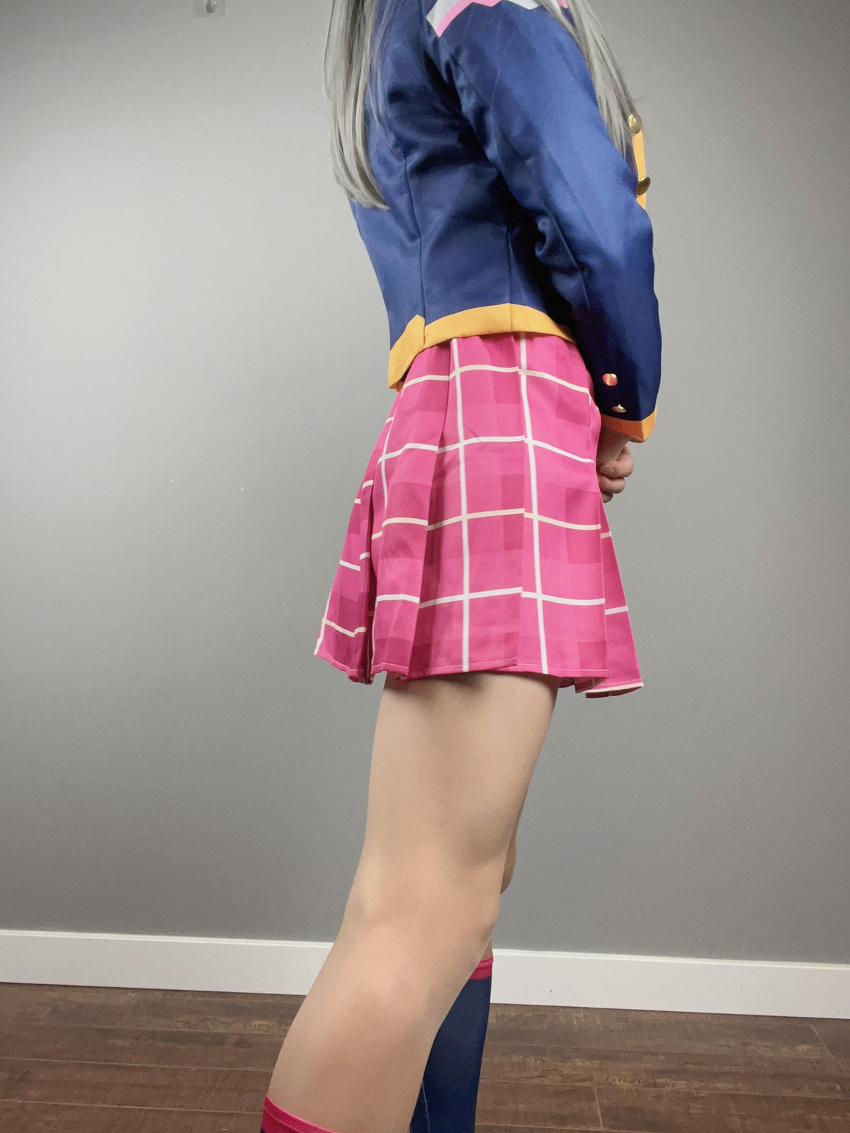 [Inventory Clearance] Anime Cosplay Halloween Costume Set School Uniform with Jacket and Skirt-9