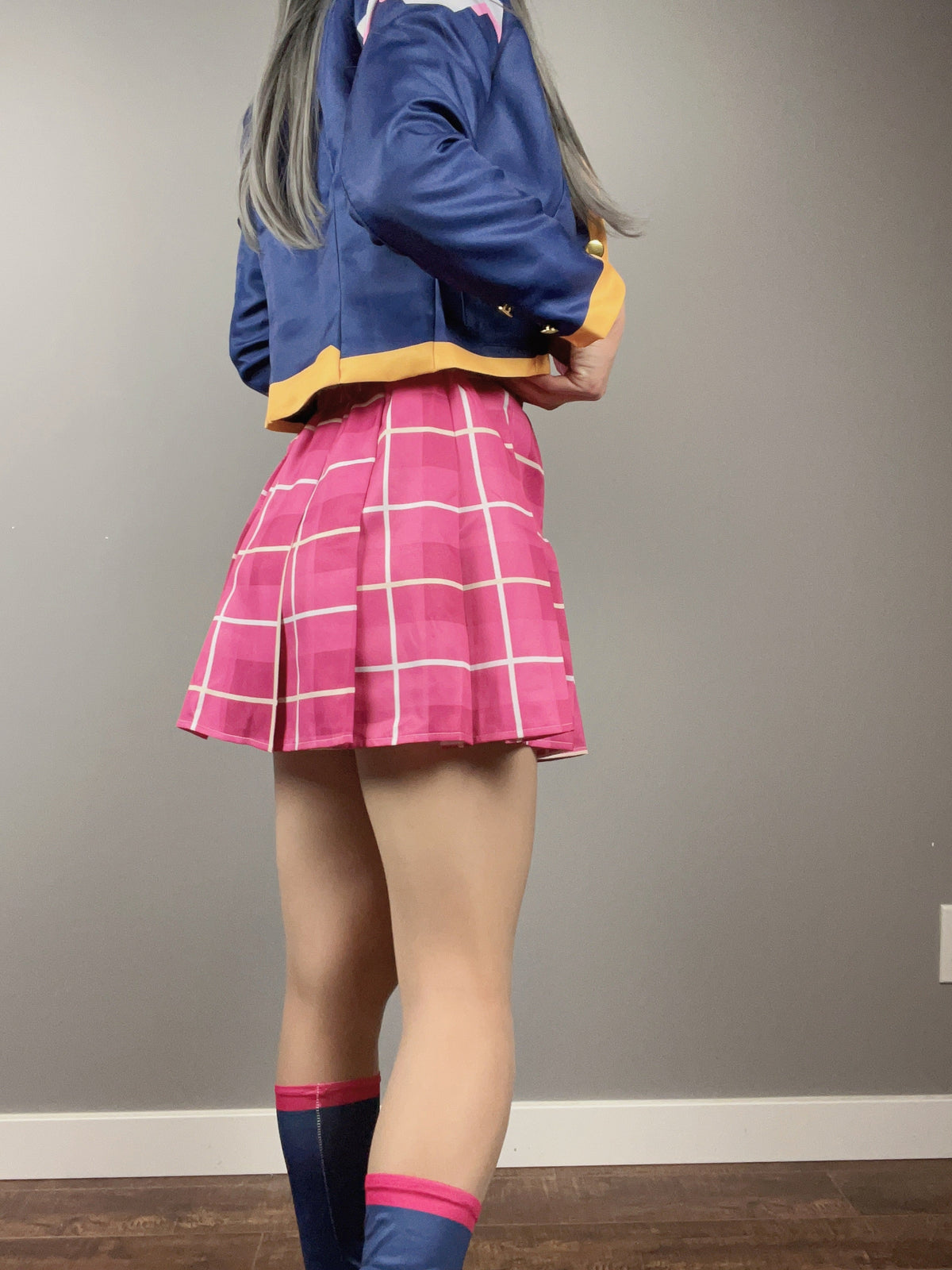 [Inventory Clearance] Anime Cosplay Halloween Costume Set School Uniform with Jacket and Skirt-10