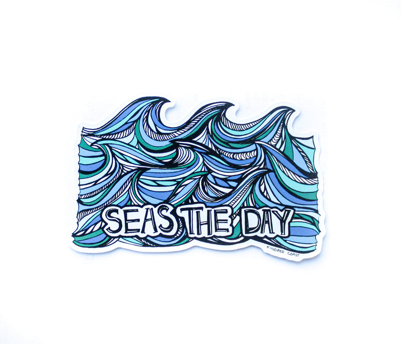 SEAS THE DAY Eco Vinyl Stickers-3