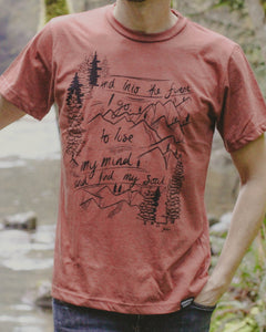 INTO THE FOREST - Unisex Eco Tee - Rust-2