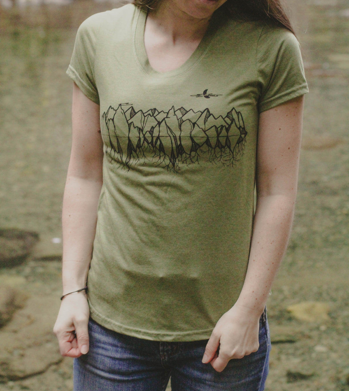 MOUNTAIN ROOTS - Womens Eco Tee-4